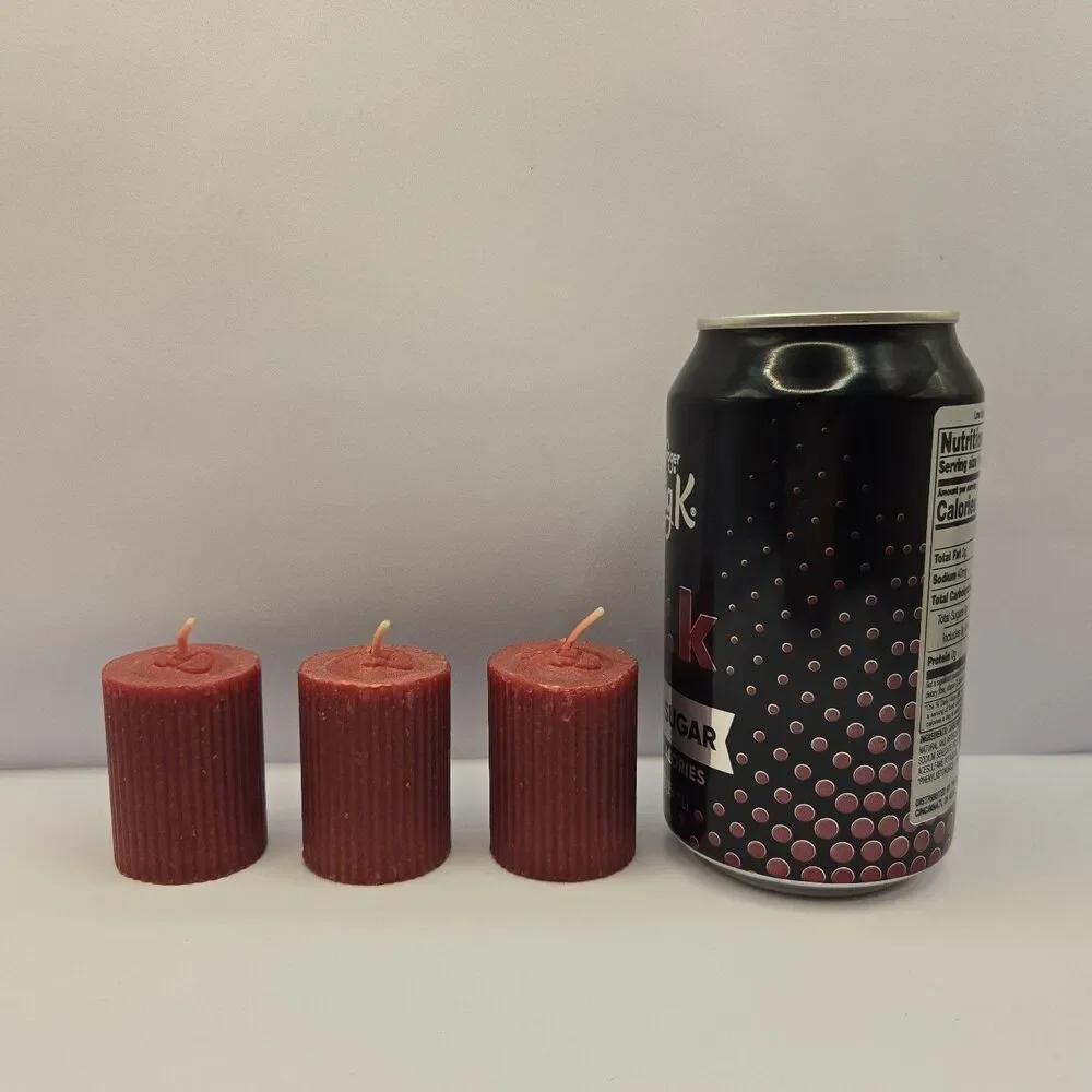 Vintage 1997 Endless Possibilities Mulberry Votive Candles DD Brand Lot of 3